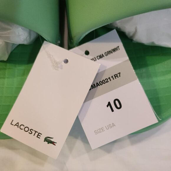 Lacoste Men\'s Green Slides main image 2
